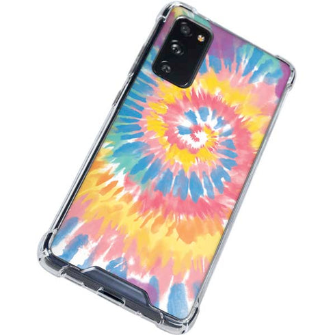 Rainbow Tie Dye Galaxy S20 FE Clear Case